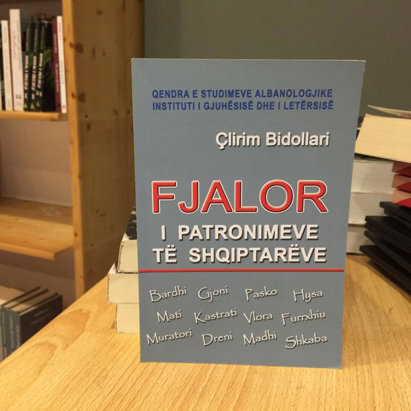 Fjalor i Patronimeve të Shqiptarëve, Çlirim Bidollari