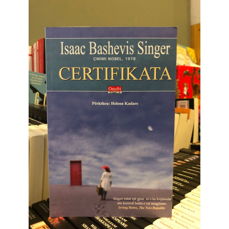 Certifikata, Isaac Bashevis Singer Certifikata, Isaac Bashevis Singer