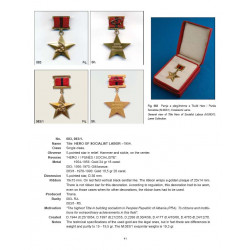 Medaljet shqiptare (1914-2002) vellimi l & II, Artan Lame