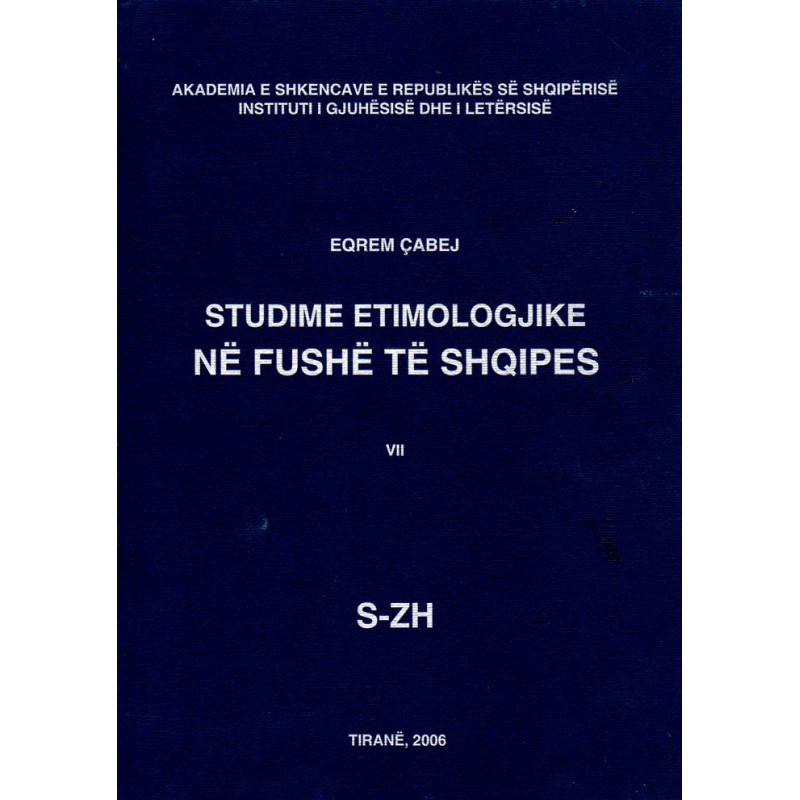 Studime etimologjike, vol. 7, Eqrem Çabej