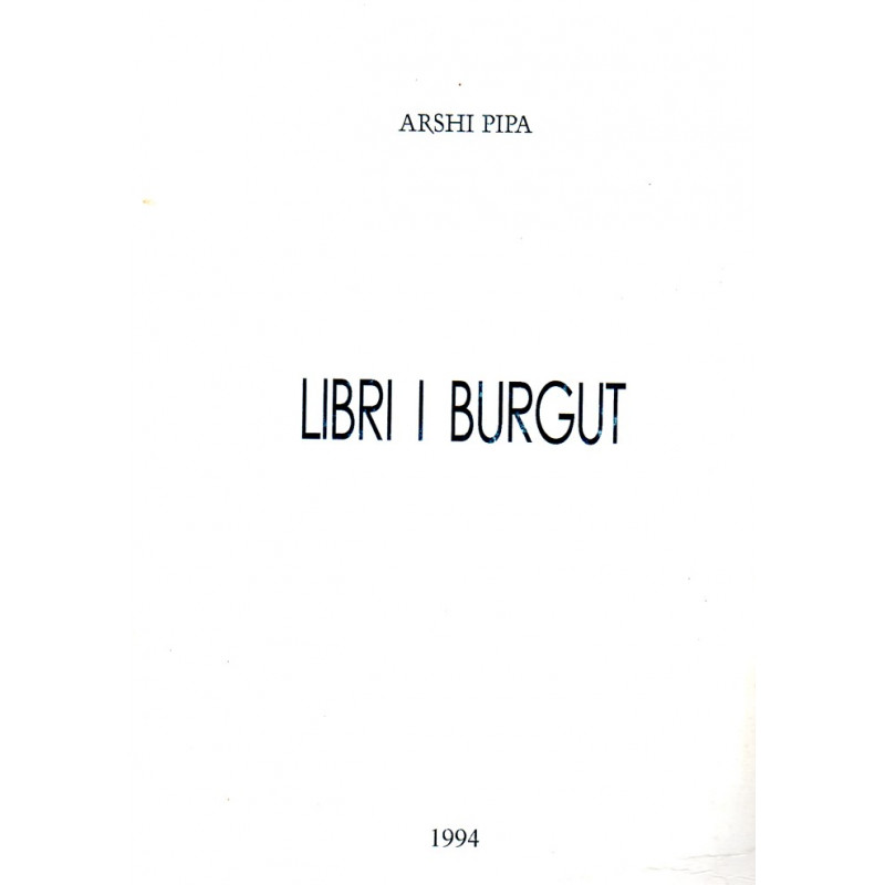 Libri i burgut, Arshi Pipa