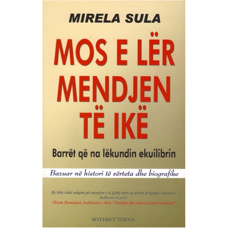 Mos e ler mendjen te ike, Mirela Sula