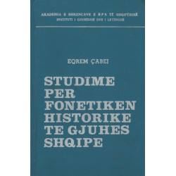 Studime per fonetiken historike te gjuhes shqipe, Eqrem Cabej