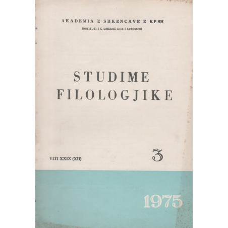 Studime filologjike 1975, vol. 3
