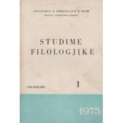Studime filologjike 1975, vol. 1