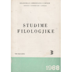 Studime filologjike 1988, vol. 3