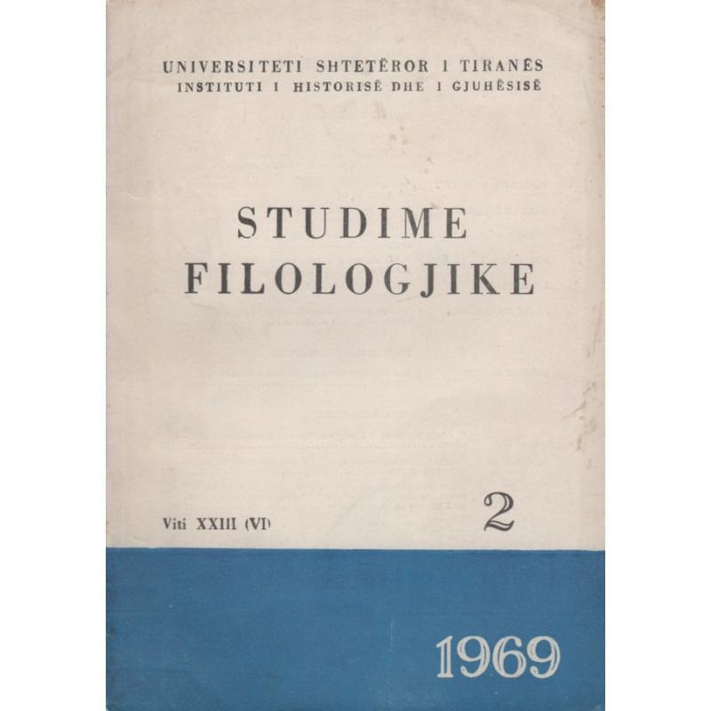 Studime filologjike 1969, vol. 2