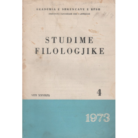 Studime filologjike 1973, vol. 4