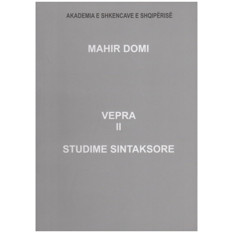 Vepra sintaksore, Mahir Domi, vol. 2 Vepra sintaksore, Mahir Domi, vol. 2