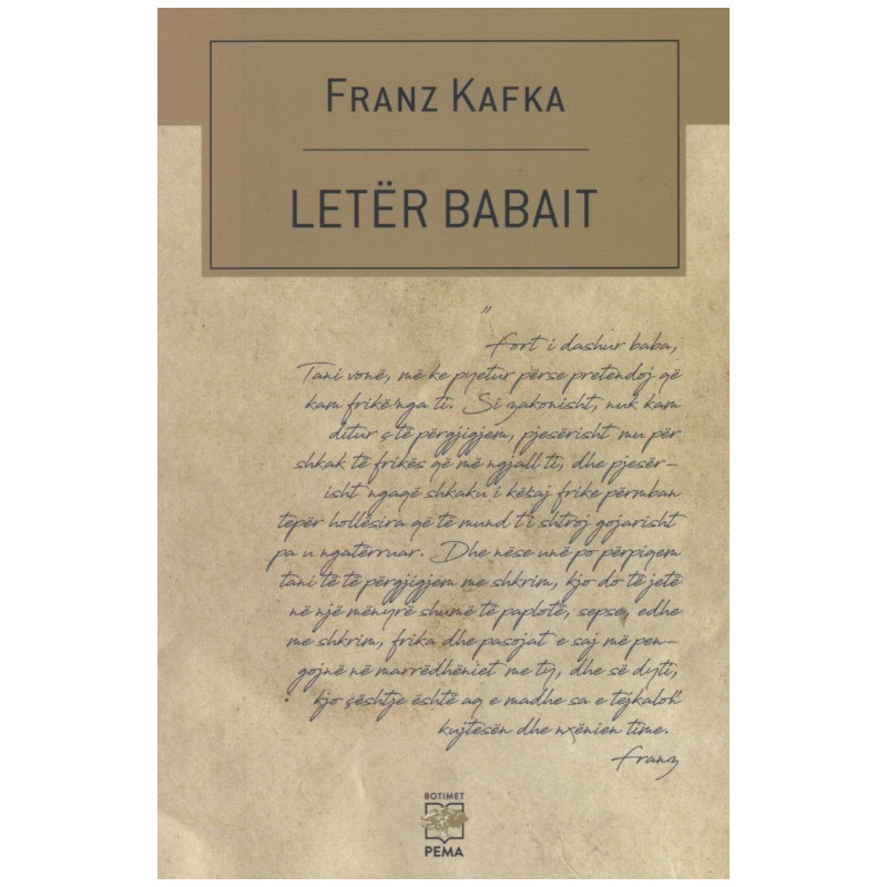 Leter babait, Franz Kafka