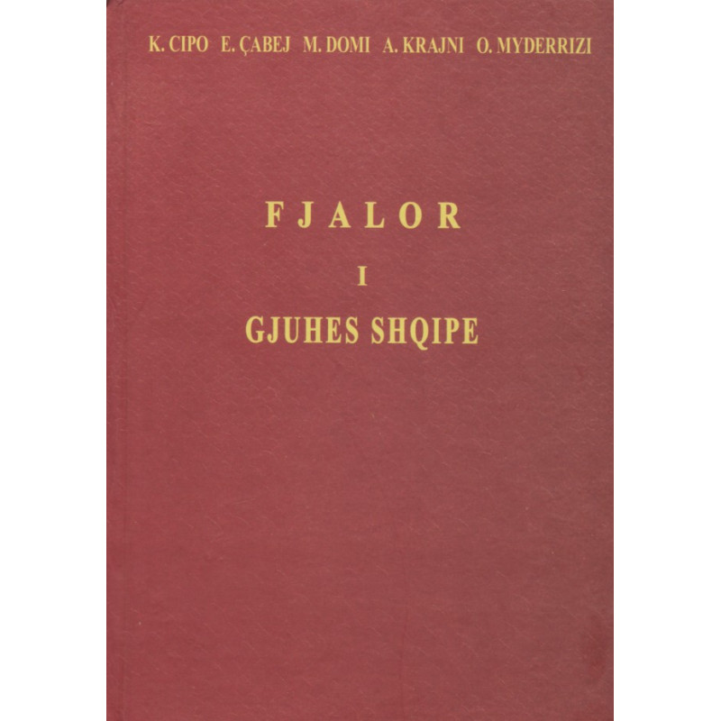 Fjalor i gjuhes shqipe, 1954 Fjalor i gjuhes shqipe, 1954