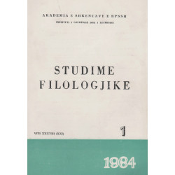 Studime Filologjike 1984, vol. 1